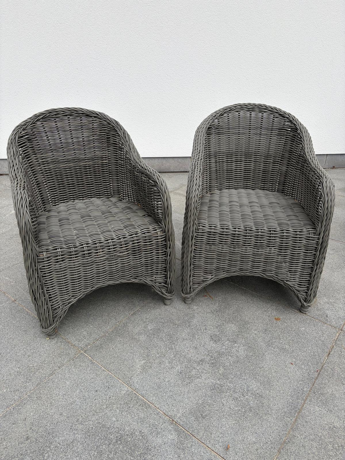 2 chaises de jardin en osier, Enlèvement, Comme neuf
