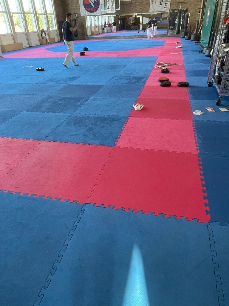 tapis de puzzle pour arts martiaux, Enlèvement, Utilisé, Taekwondo, Équipement d'arts martiaux