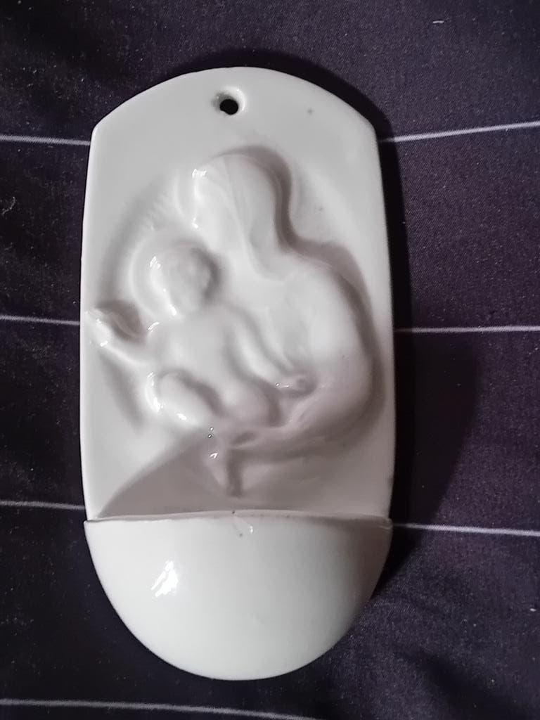 5 Bénitiers en porcelaine biscuit, Enlèvement ou Envoi