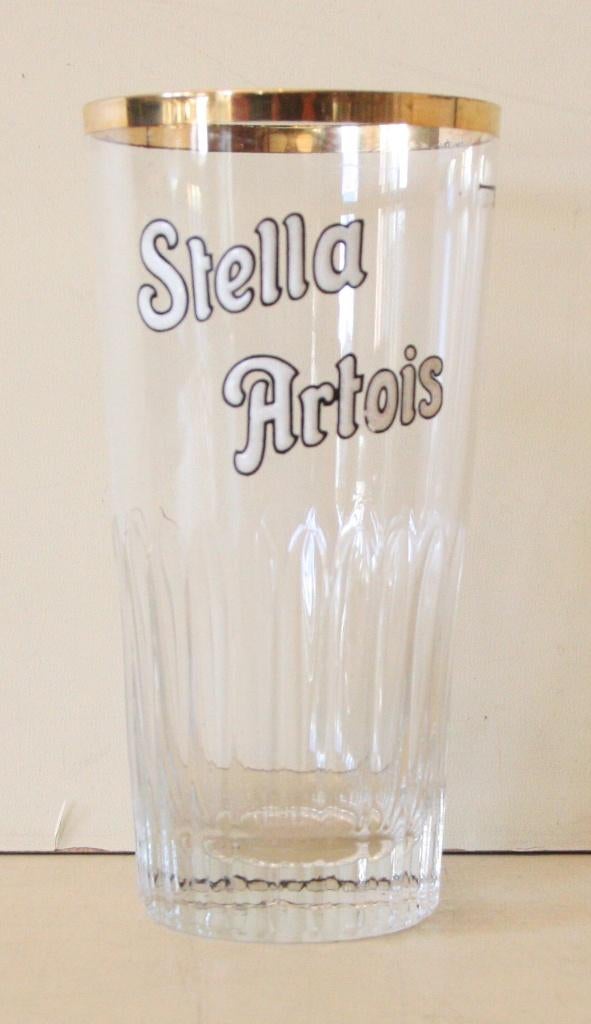 Stella Artois Bierglazen 33cl / Gouden Rand / Jaren 60, Verzamelen, Glas en Drinkglazen, Ophalen of Verzenden, Zo goed als nieuw