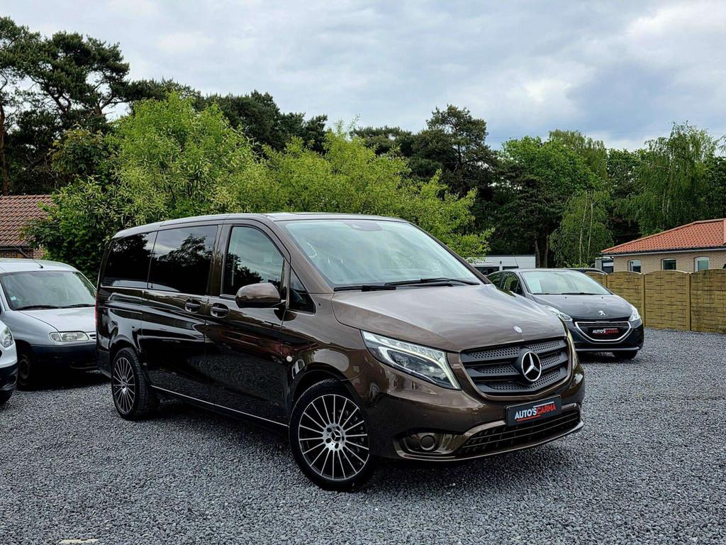 Mercedes-Benz Vito 8 Zitplaatsen BTW Camera ZetelV Airco Nav, Auto's, Mercedes-Benz, Automaat, Monovolume, Gebruikt, Zwart