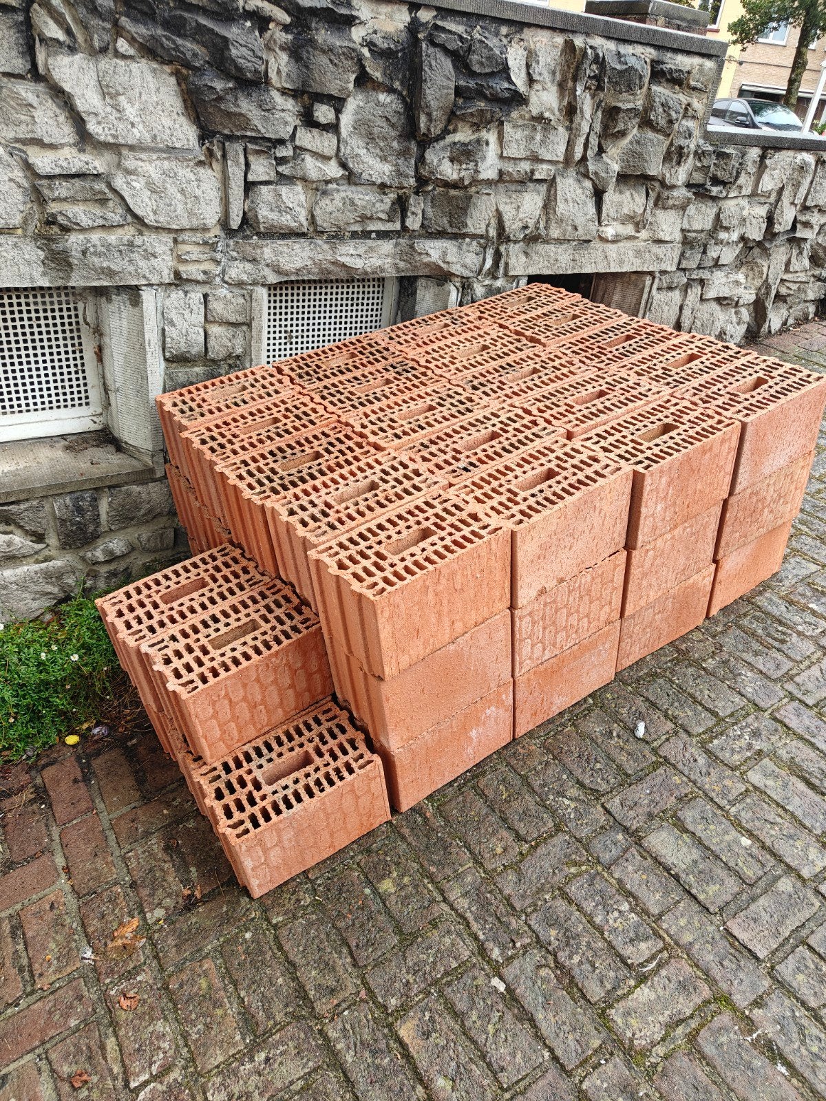 Bakstenen (ongeveer 60), Ophalen, Zo goed als nieuw, Bakstenen