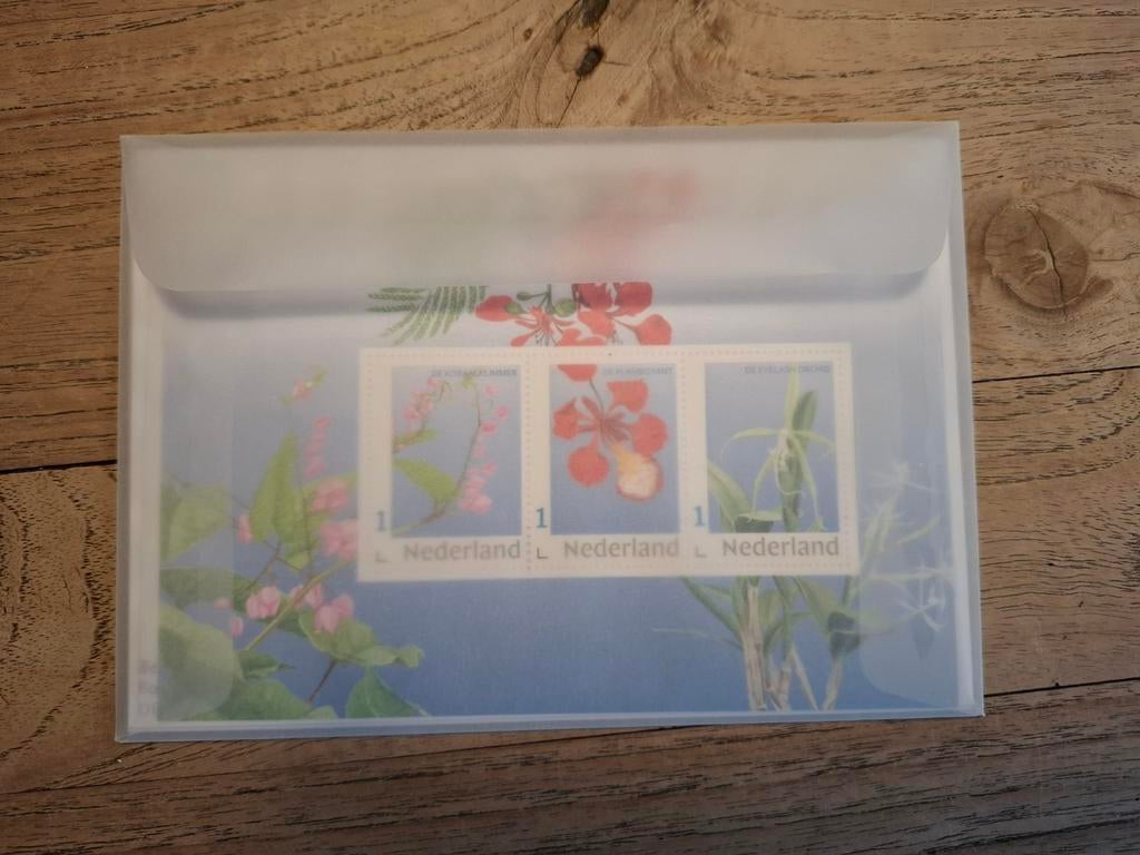 PostNL poste set flora Saint-Eustache, Timbres & Monnaies, Timbres | Antilles néerlandaises, Enlèvement ou Envoi, Non oblitéré
