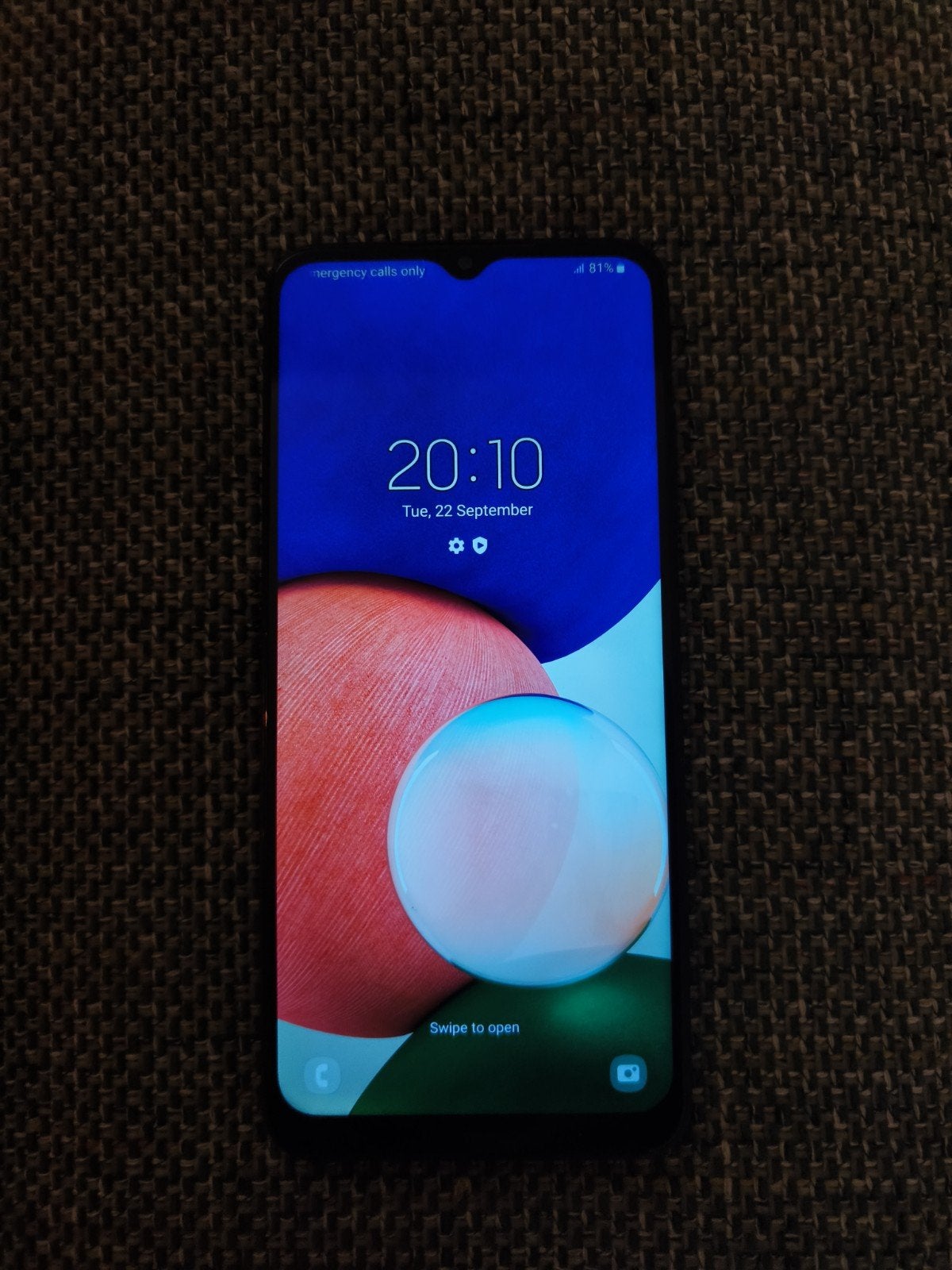 zwarte Samsung Galaxy a22 5g, Gebruikt, Overige modellen, Zwart, Touchscreen
