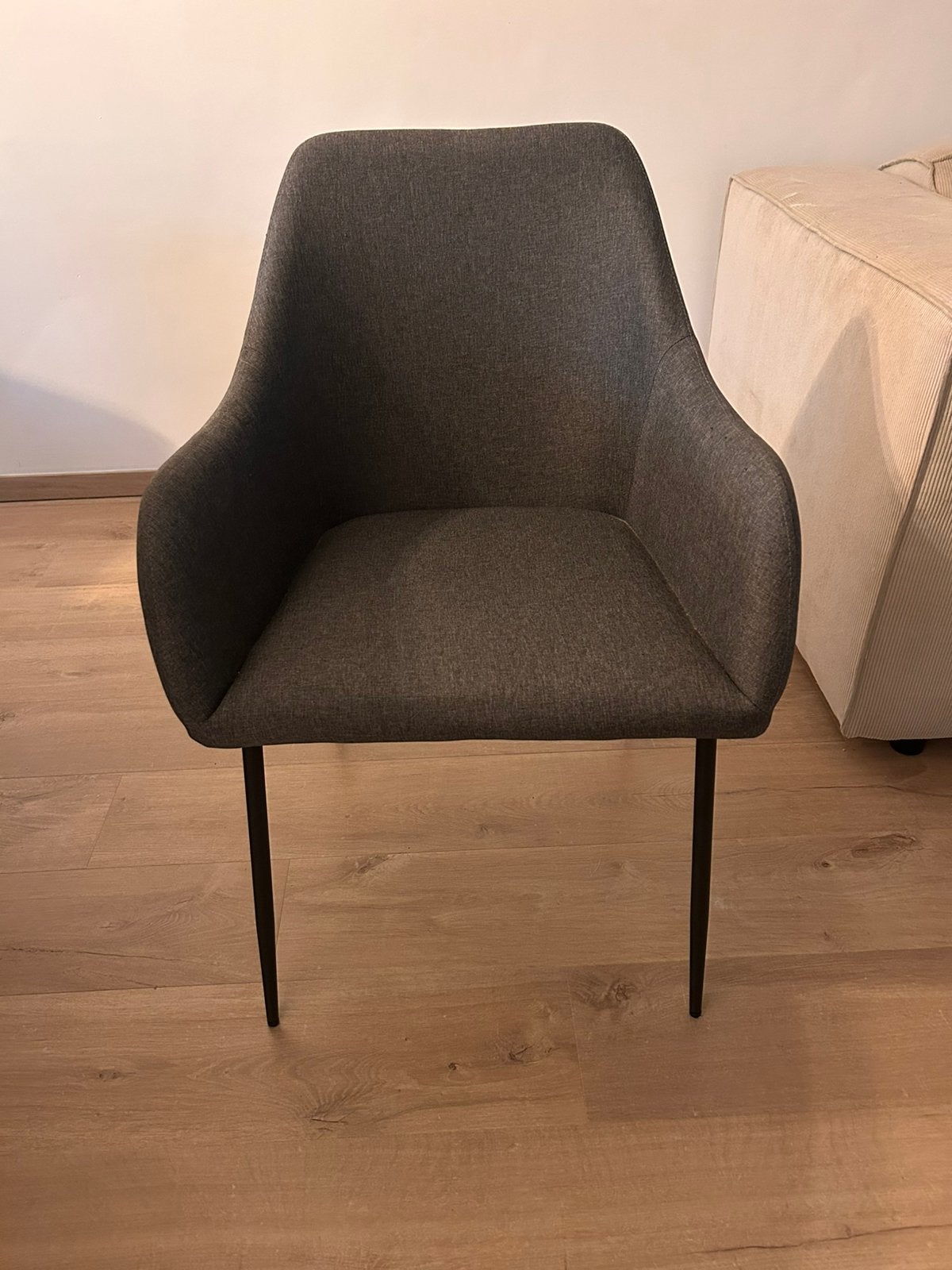 6 eetkamerstoelen, Ophalen, Gebruikt, Grijs, Vijf, Zes of meer stoelen