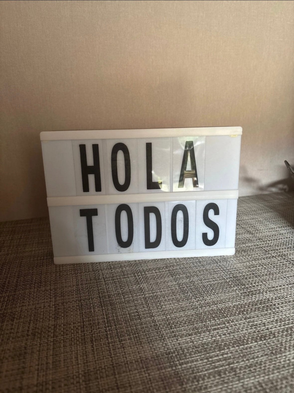Lightbox avec lettres, 5 cm, Enlèvement ou Envoi, 21 cm, Personnalisable
