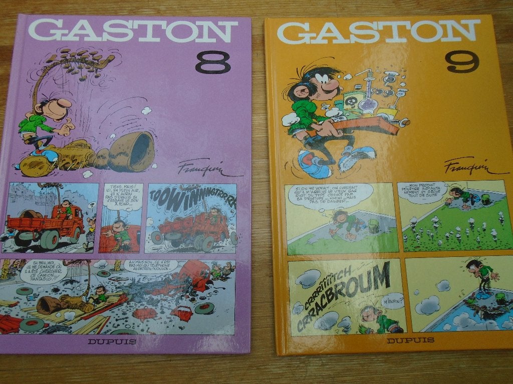 gaston 8 avec 9, Ophalen of Verzenden, Zo goed als nieuw, FRANQUIN, Meerdere stripboeken