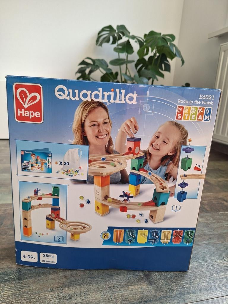 Hape quadrilla knikkerbaan, Enlèvement