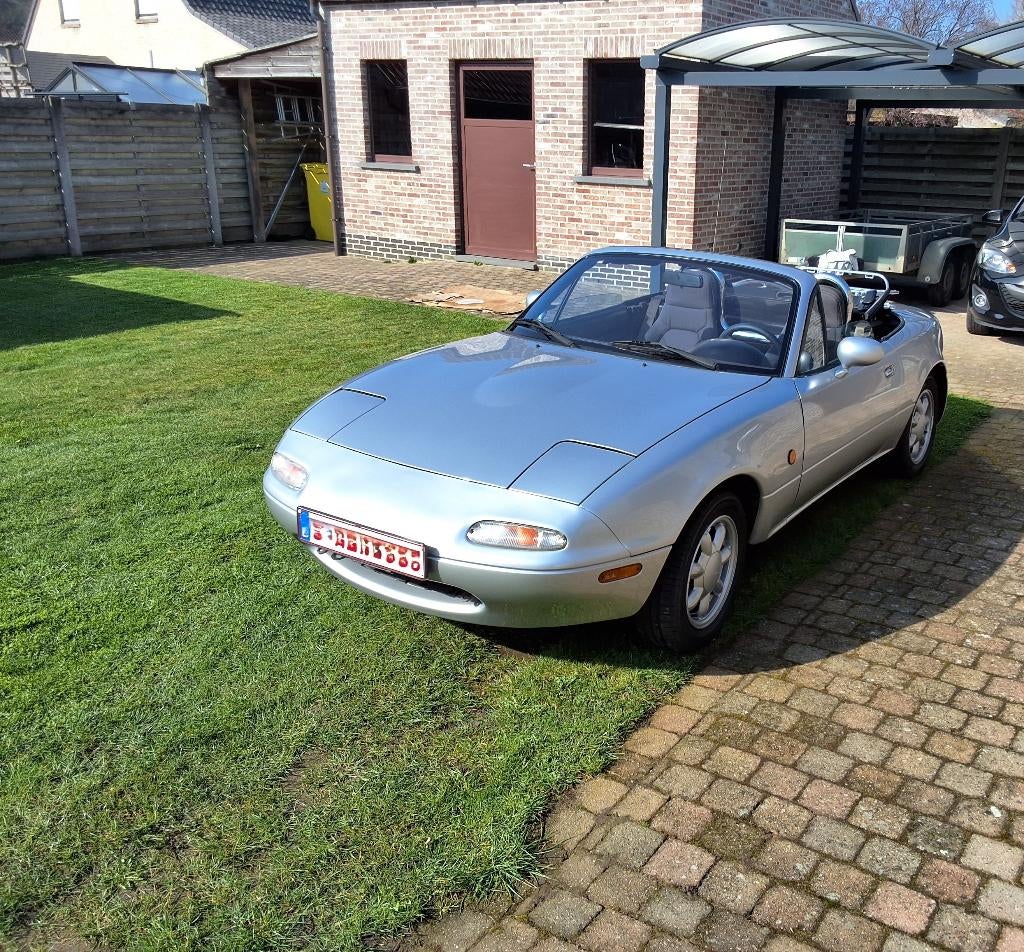 Mazda MX5 na oldtimer, Autos, Argent ou Gris, Achat, Cabriolet, Boîte manuelle