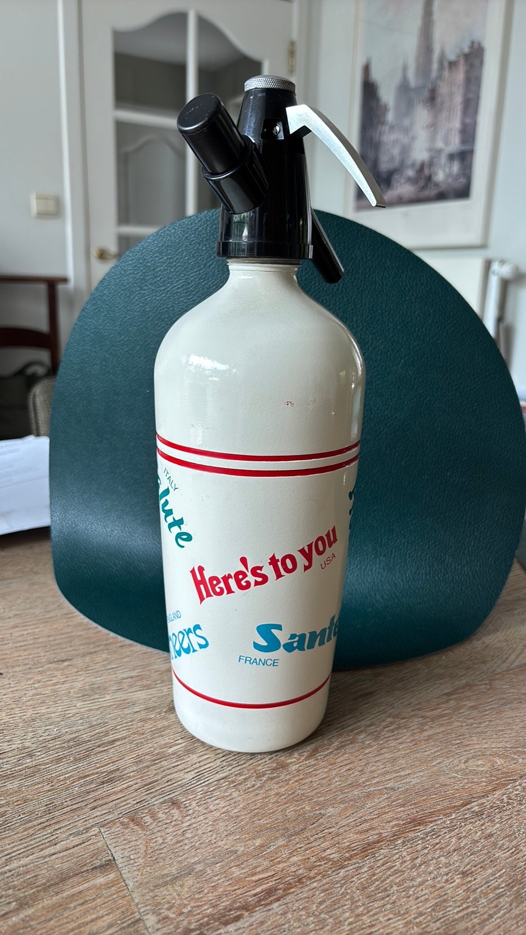 Vintage soda fles, Ophalen