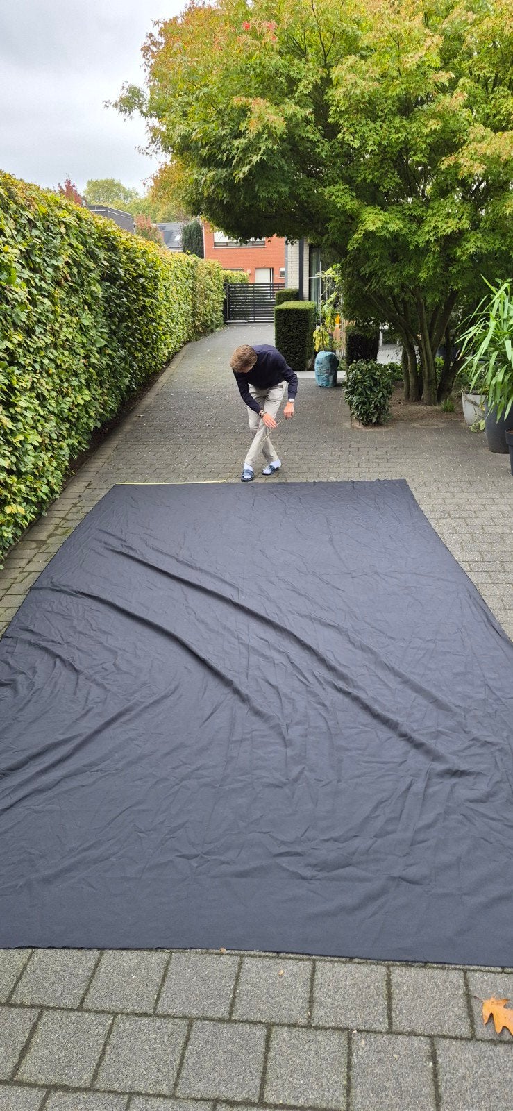 Grote zwarte lap draperie STOF : foto-achtergrond 550x280cm, Ophalen, Achtergrond