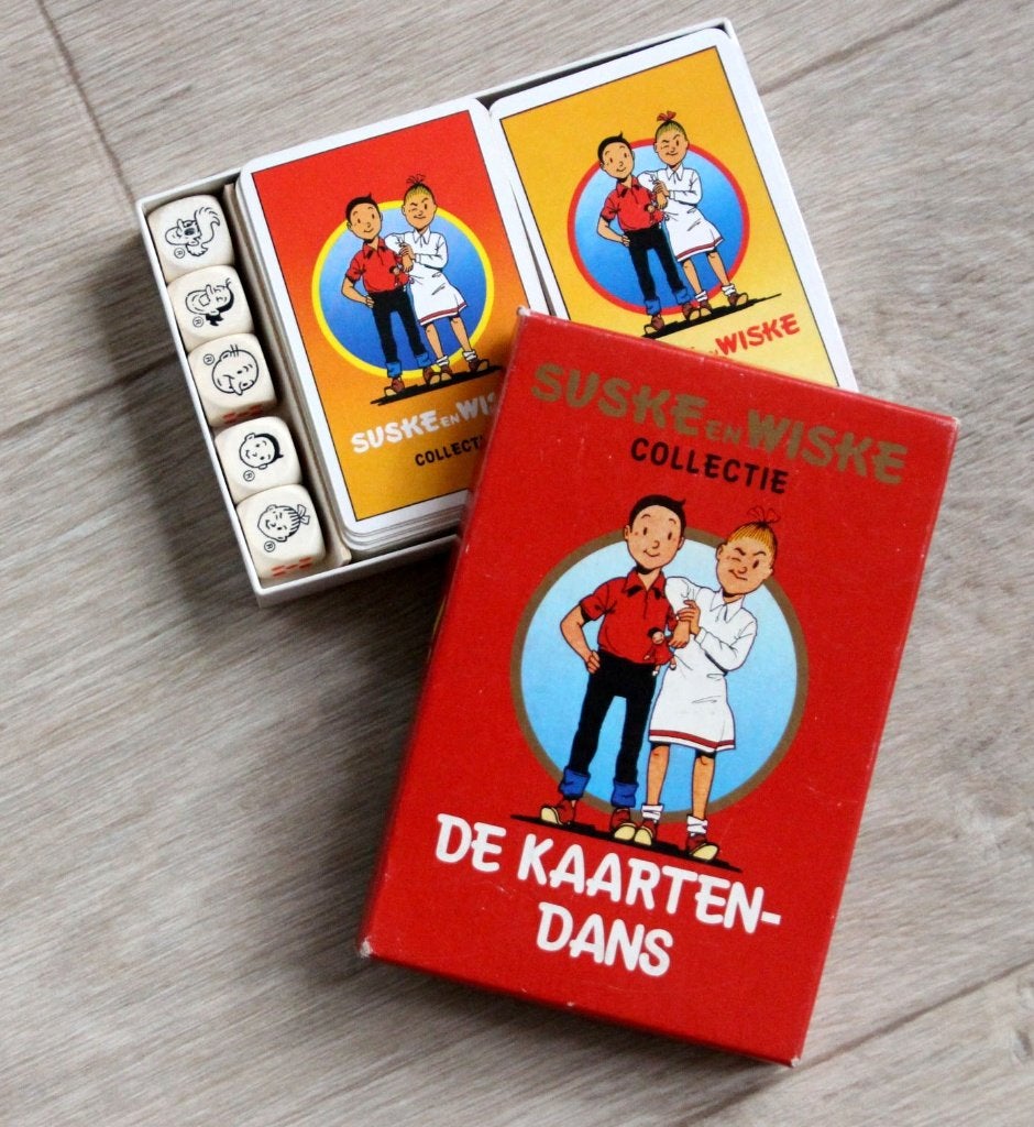 2x kaartspel jeu cartes dobbelstenen Suske Wiske Bob Bobette, Envoi, Bob et Bobette, Comme neuf