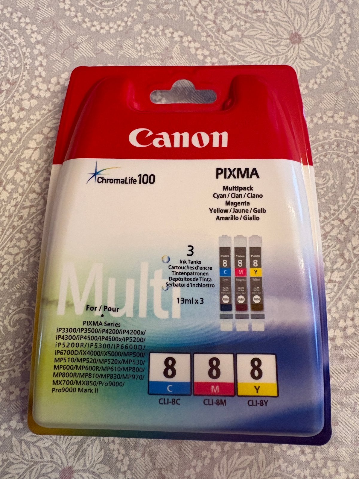 Canon Pixma inkt cartridges CLI-8C + CLI-8M + CLI-8Y, Computers en Software, Ophalen, Nieuw, Cartridge