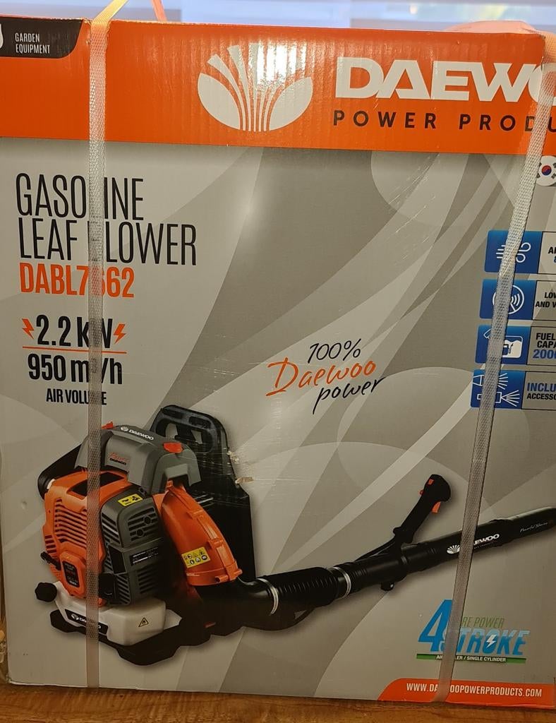 Nieuwe benzine bladblazer deawoo., Ophalen, Benzine