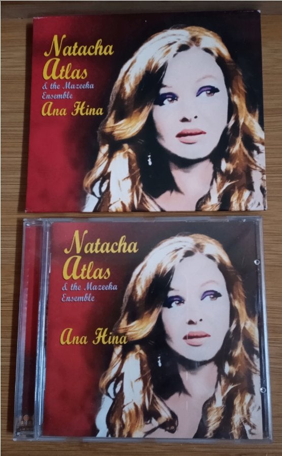 "Ana Hina" (Natacha Atlas) CD (hardcover hoes + jewel case), Cd's en Dvd's, Cd's | Wereldmuziek, Ophalen of Verzenden