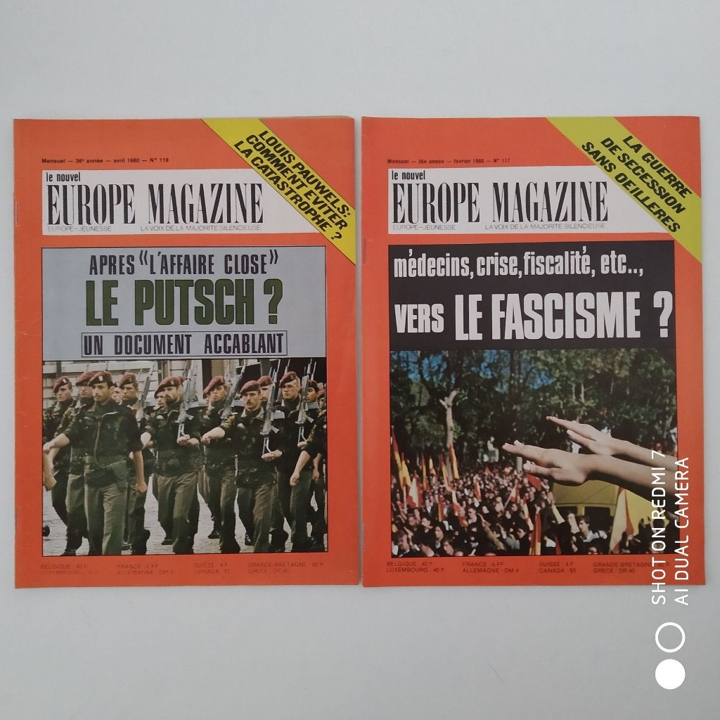 Le Nouvel EUROPE MAGAZINE 1980 lot de 2., Enlèvement ou Envoi, 1980 à nos jours, Journal ou Magazine