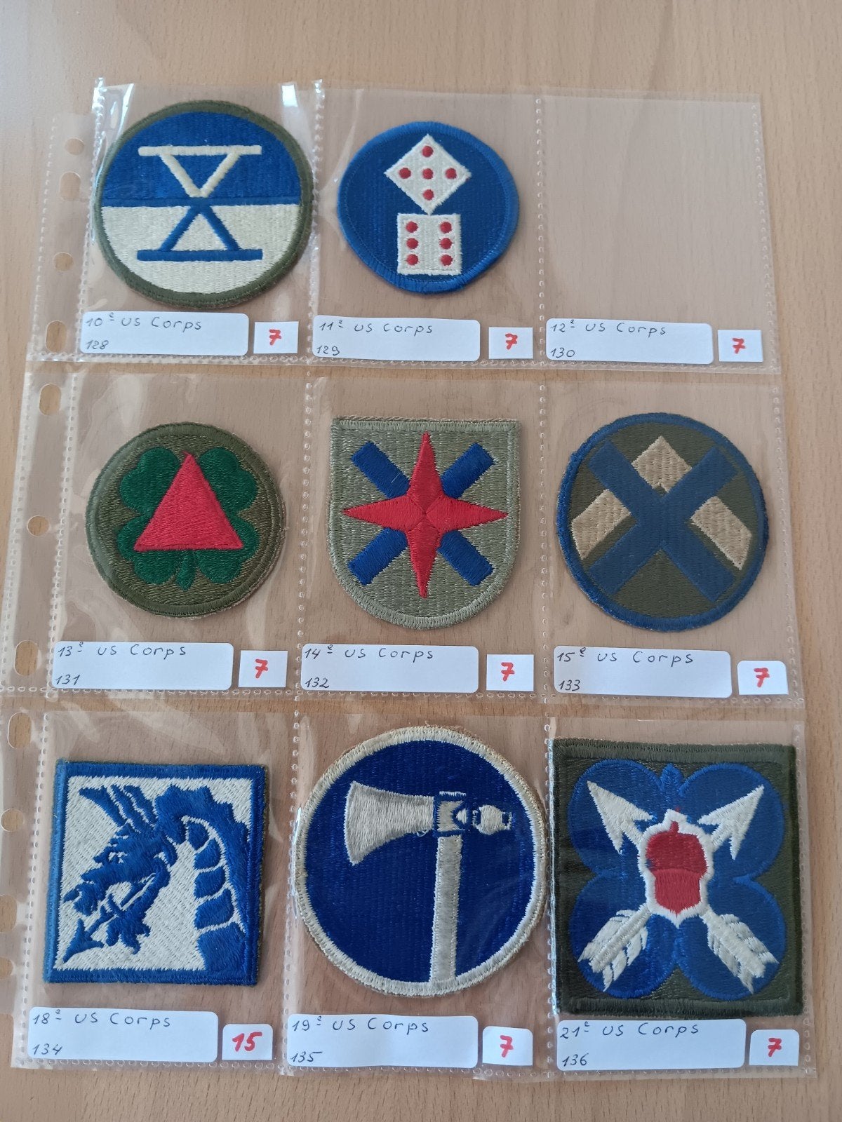 Us ww2 patches, Ophalen of Verzenden