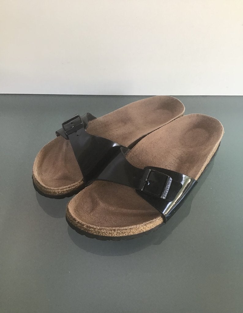 Birkenstock Madrid 42 | chaussons noirs | Livraison gratuite, Comme neuf, Envoi, Birkenstock, Sandales de bain