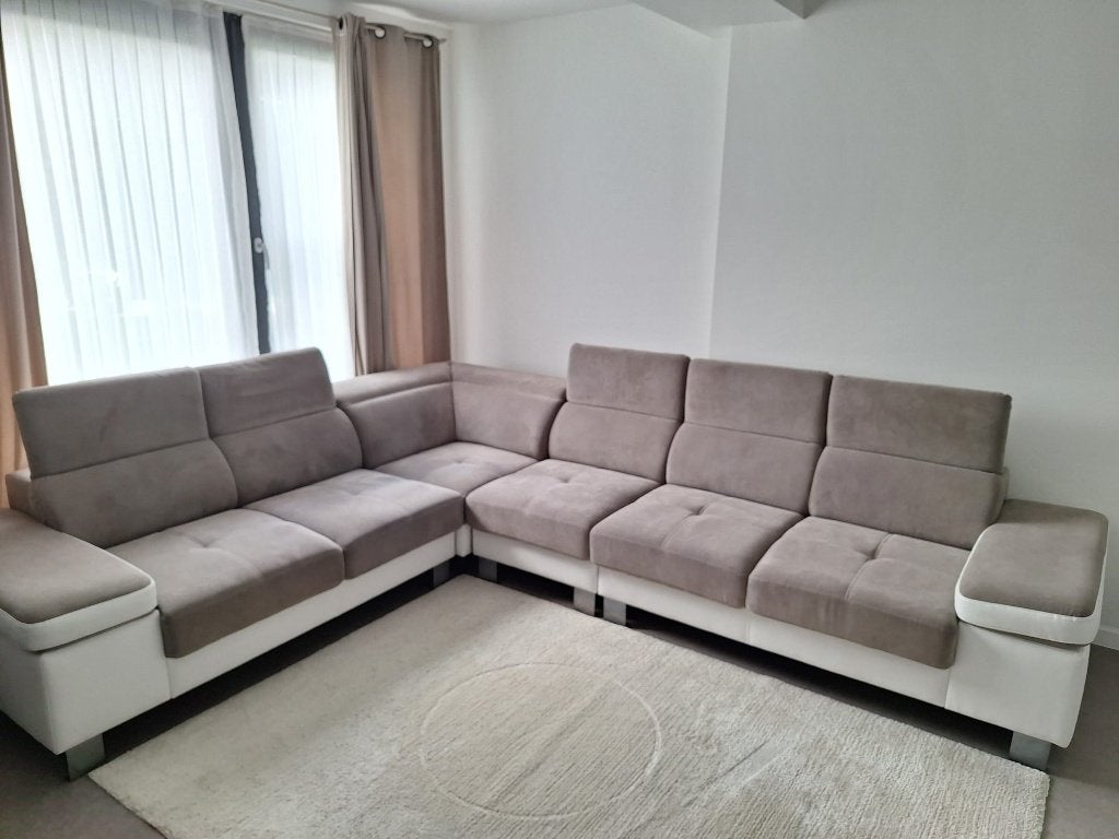 Canapé  gris blanc, Maison & Meubles, Canapés | Salons, Enlèvement, Quatre personnes ou plus, Tissus