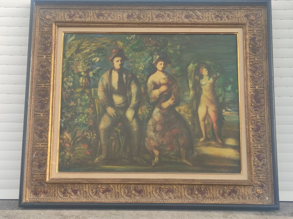 huile sur toile signe sylvain vigny, Antiek en Kunst, Ophalen