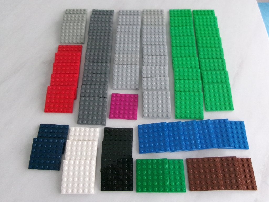 Assiettes Lego 6 x 6, Enlèvement ou Envoi, Lego, Utilisé, Briques en vrac