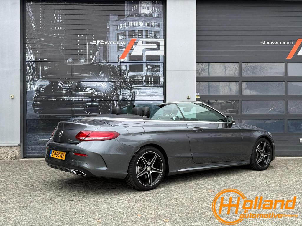 Mercedes C-klasse Cabrio 220d|AMG-Line, Autos, Cuir, Argent ou Gris, Achat, 1800 kg