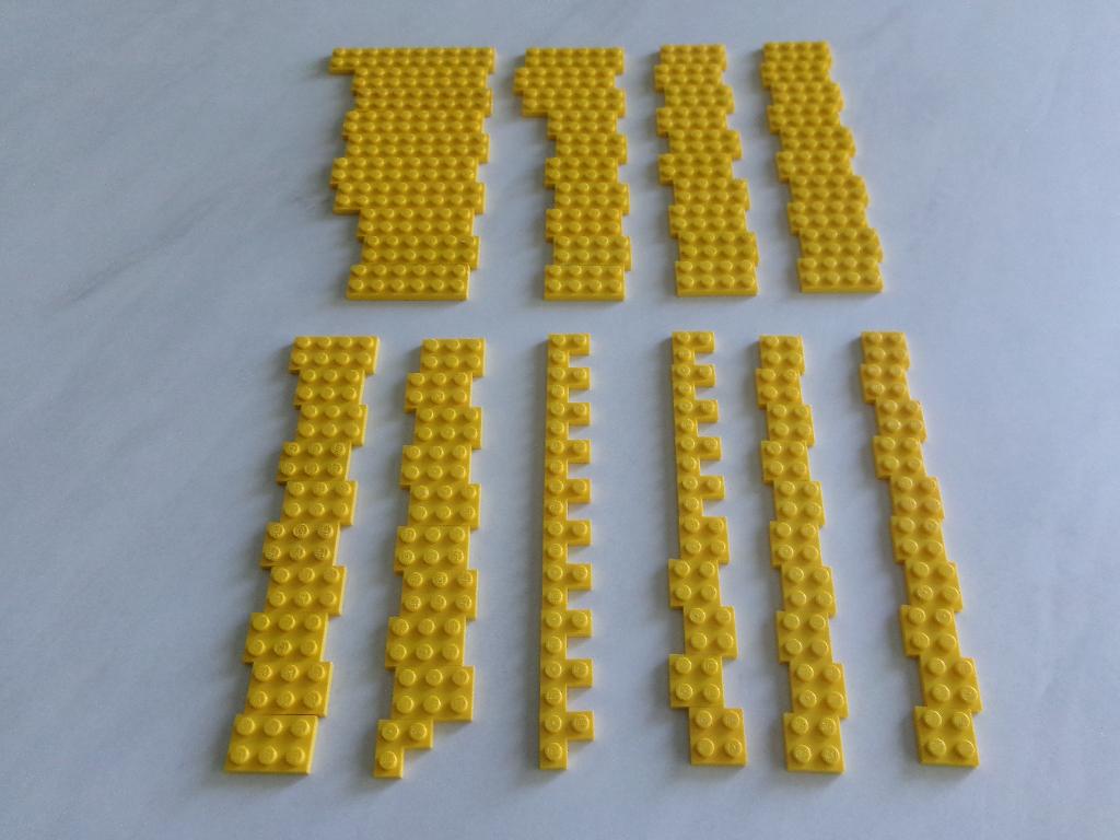 Gele Lego 2x platen, Kinderen en Baby's, Speelgoed | Duplo en Lego, Gebruikt, Lego, Ophalen of Verzenden, Losse stenen