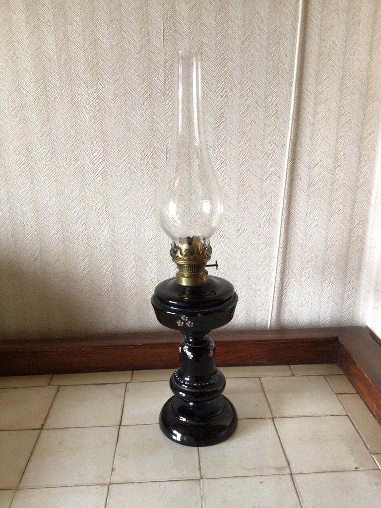 Vintage olielamp, Antiquités & Art, Enlèvement ou Envoi