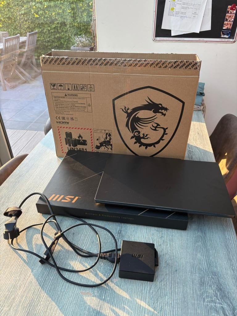 MSI Prestige 15 A12SC, 16 Go, noir, 15,6", 2023, MSI, Enlèvement ou Envoi, 16 pouces, Azerty