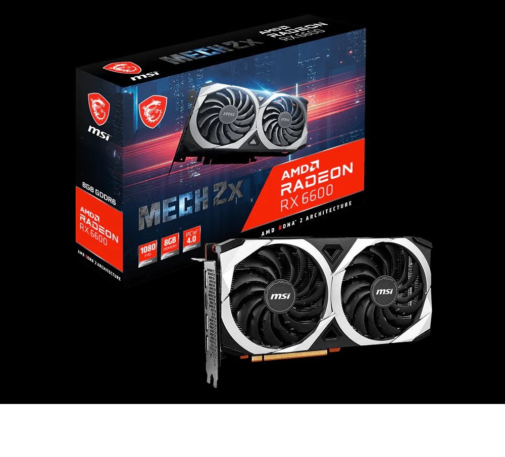MSI Radeon RX 6600 Mech 2X, Computers en Software, Videokaarten, Ophalen, Zo goed als nieuw, AMD, Tv-Out