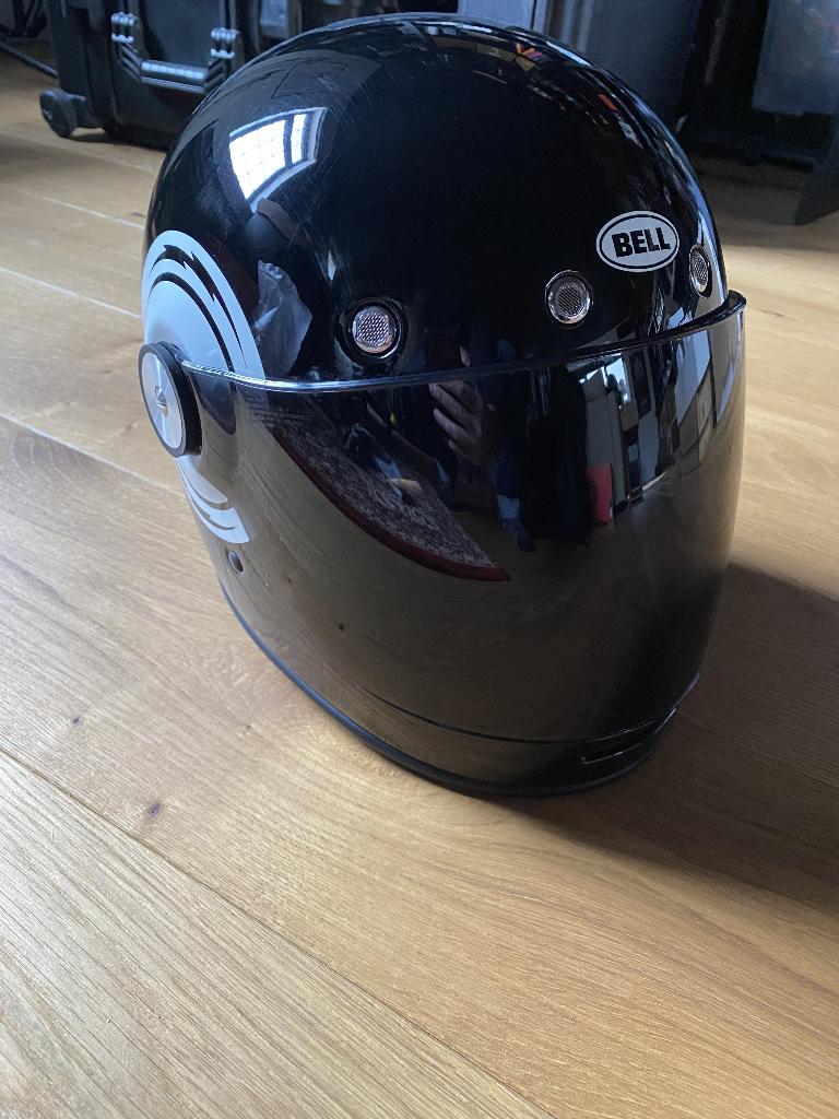 Bell Bullitt Deluxe (DLX) - Bolt Black & White (maat L), Overige merken, Heren, Ophalen of Verzenden, Integraalhelm