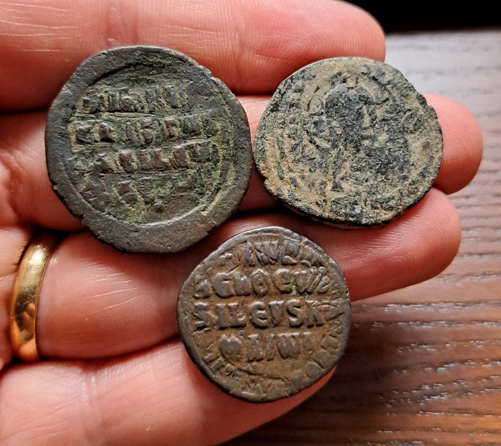 Lot 3 monnaies byzantines - 20 euros!, Enlèvement ou Envoi, Autres pays, Monnaie en vrac