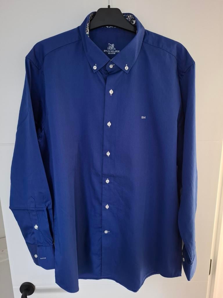 Hemd kobaltblauw Stijn Helsen maat XXL, Kleding | Heren, Blauw, Stijn Helsen, Ophalen of Verzenden, Zo goed als nieuw