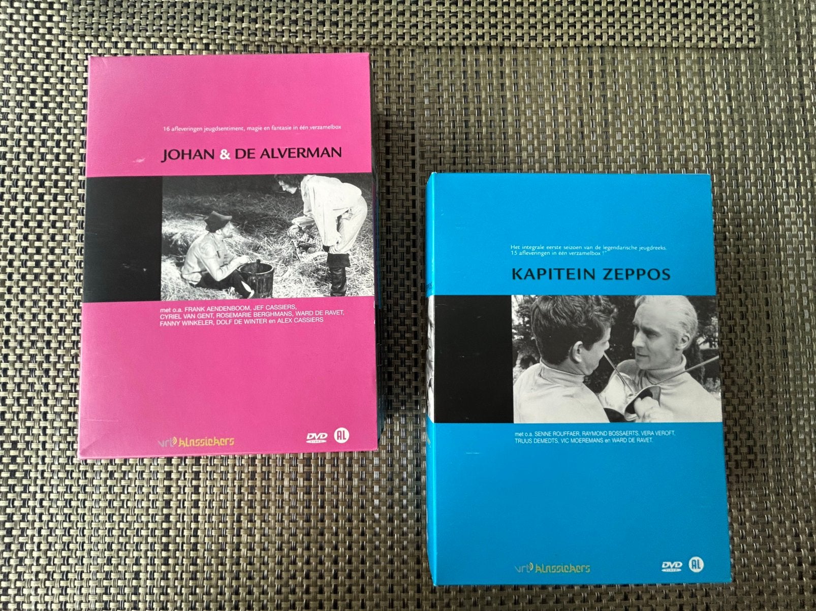 2x dvd boxen Johan en de Alverman + Kapitein Zeppos, Cd's en Dvd's, Ophalen of Verzenden, Zo goed als nieuw