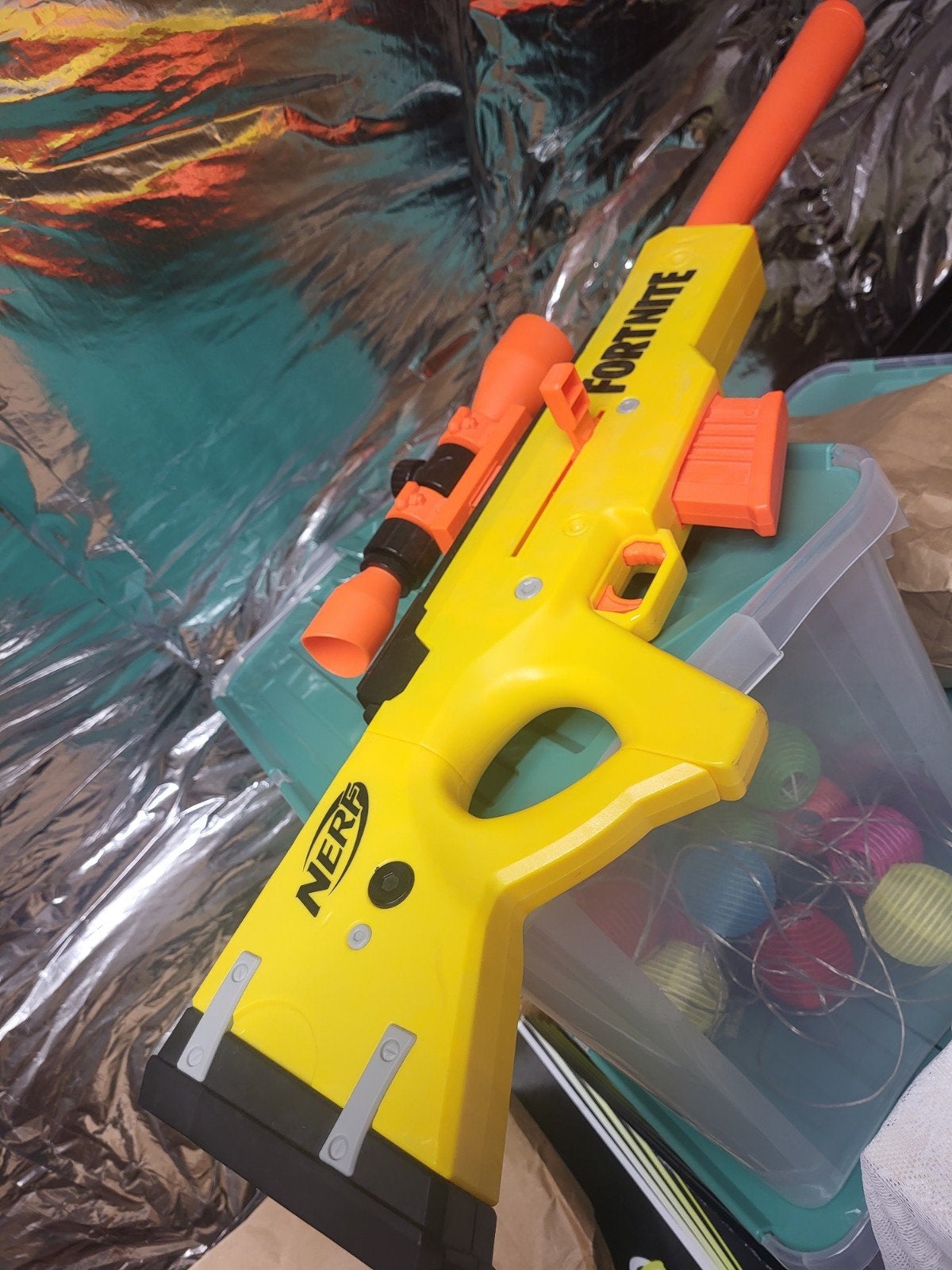 Nerf geweer, Ophalen