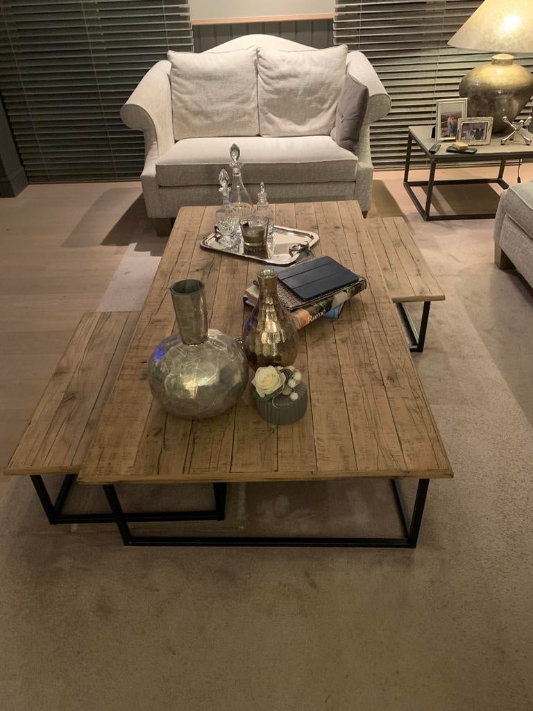 Flamant  salontafels, Huis en Inrichting, Ophalen, Eikenhout, 50 tot 100 cm, Zo goed als nieuw