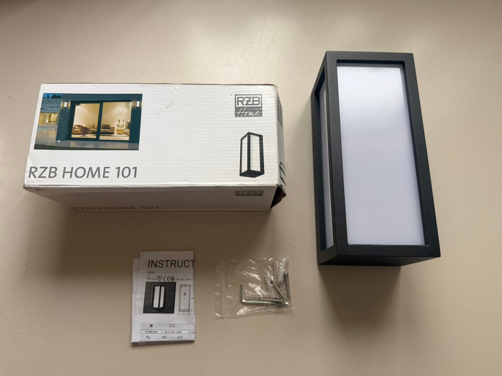 Applique murale d'extérieur LED RZB Home 101, anthracite, Enlèvement ou Envoi, Neuf, LED