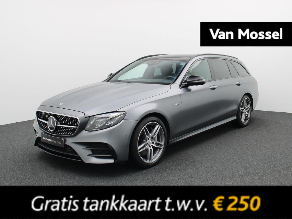 Mercedes-Benz E AMG 53 4MATIC+ Estate + LICHTE VRACHT + BURM, Automaat, 435 pk, Leder en Stof, Automatische klimaatregeling