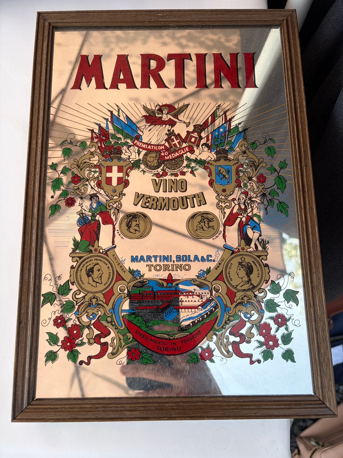 Miroirs vintage Martini Campari London dry gin, Ophalen