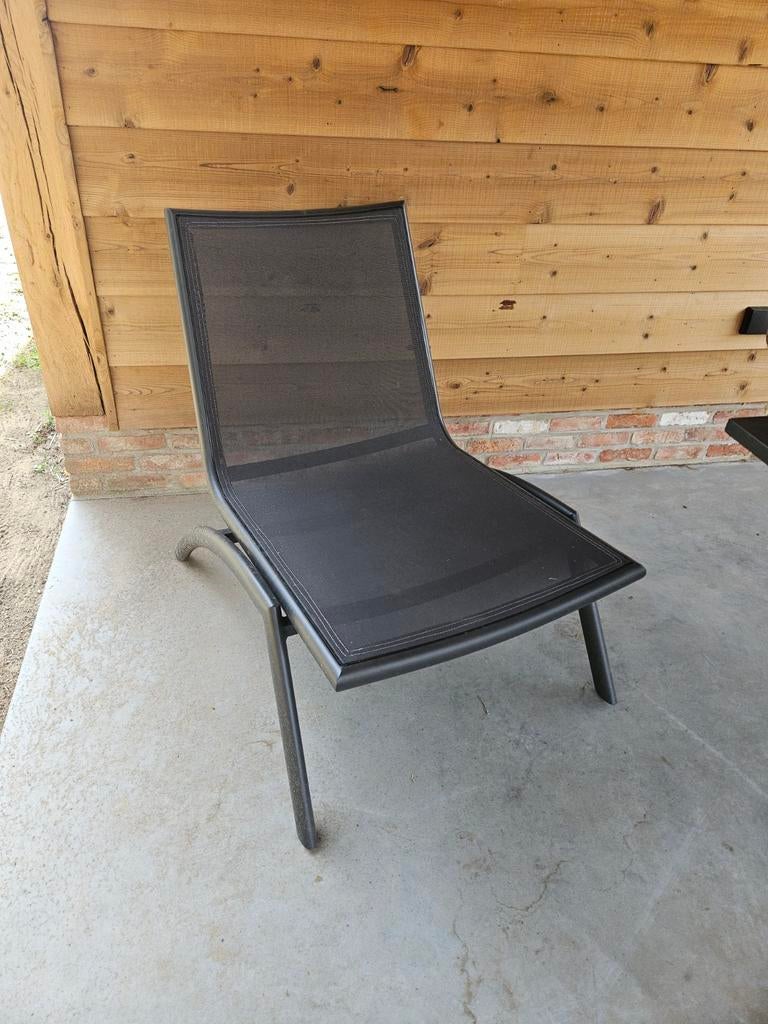 2 tuinstoelen BRISTOL,  met kussen, Tuin en Terras, Ligbedden, Ophalen, Zo goed als nieuw, Rvs
