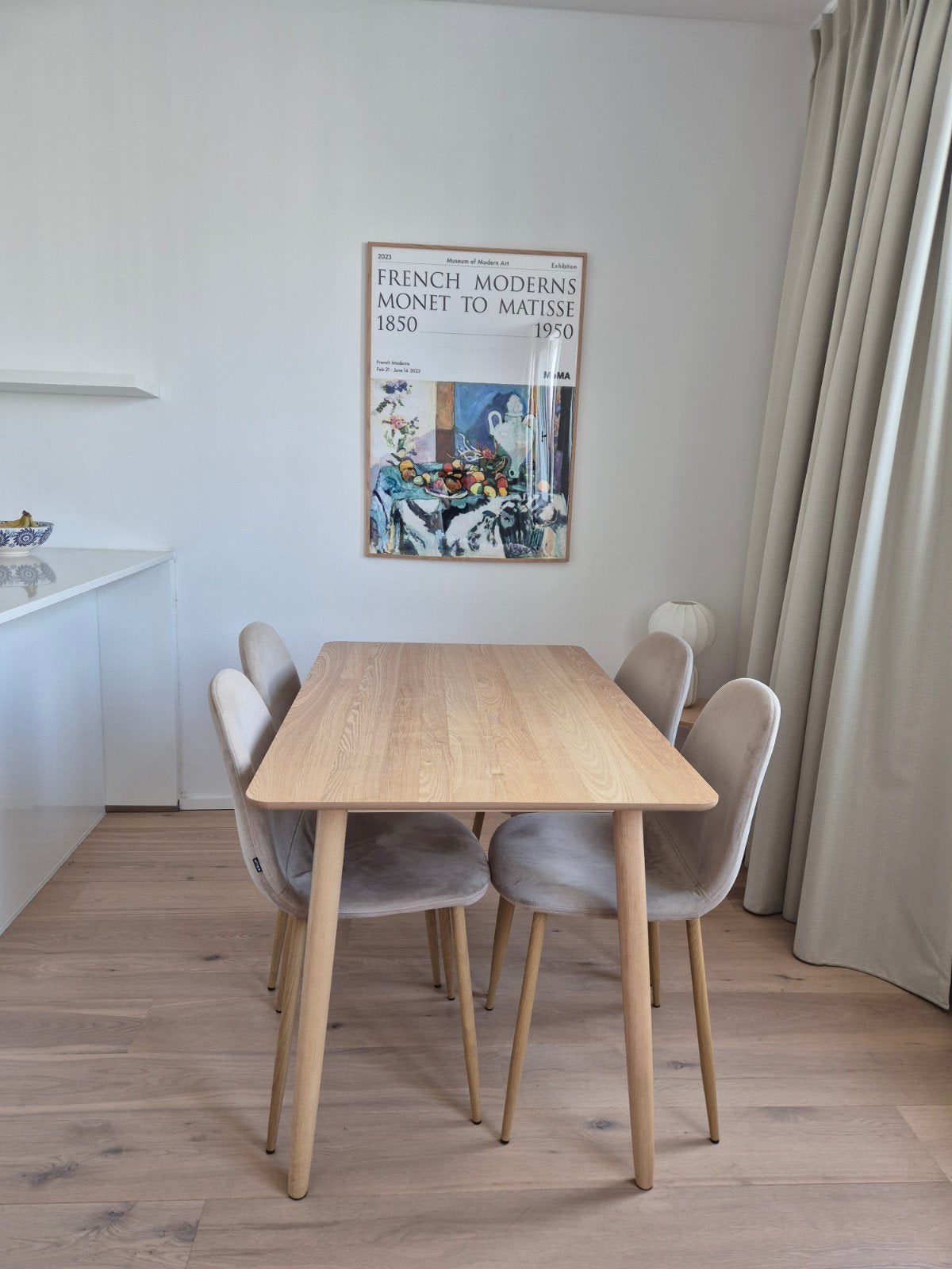 Houten eettafelset 4 personen, Maison & Meubles, Enlèvement