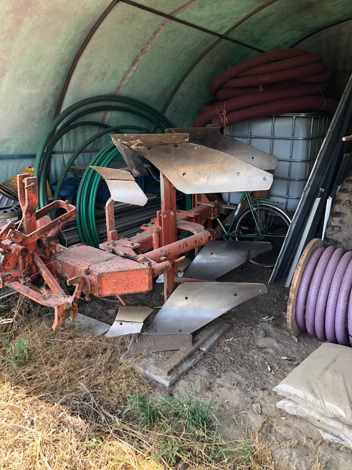 Ploeg Billens 2 schaar, Ophalen, Akkerbouw, Grondbewerking