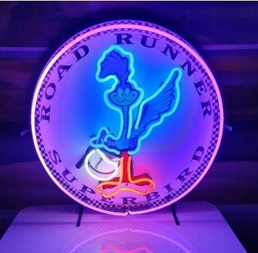 Road Runner neon en veel andere USA auto decoratie neons, Verzamelen, Ophalen, Nieuw, Lichtbak of (neon) lamp
