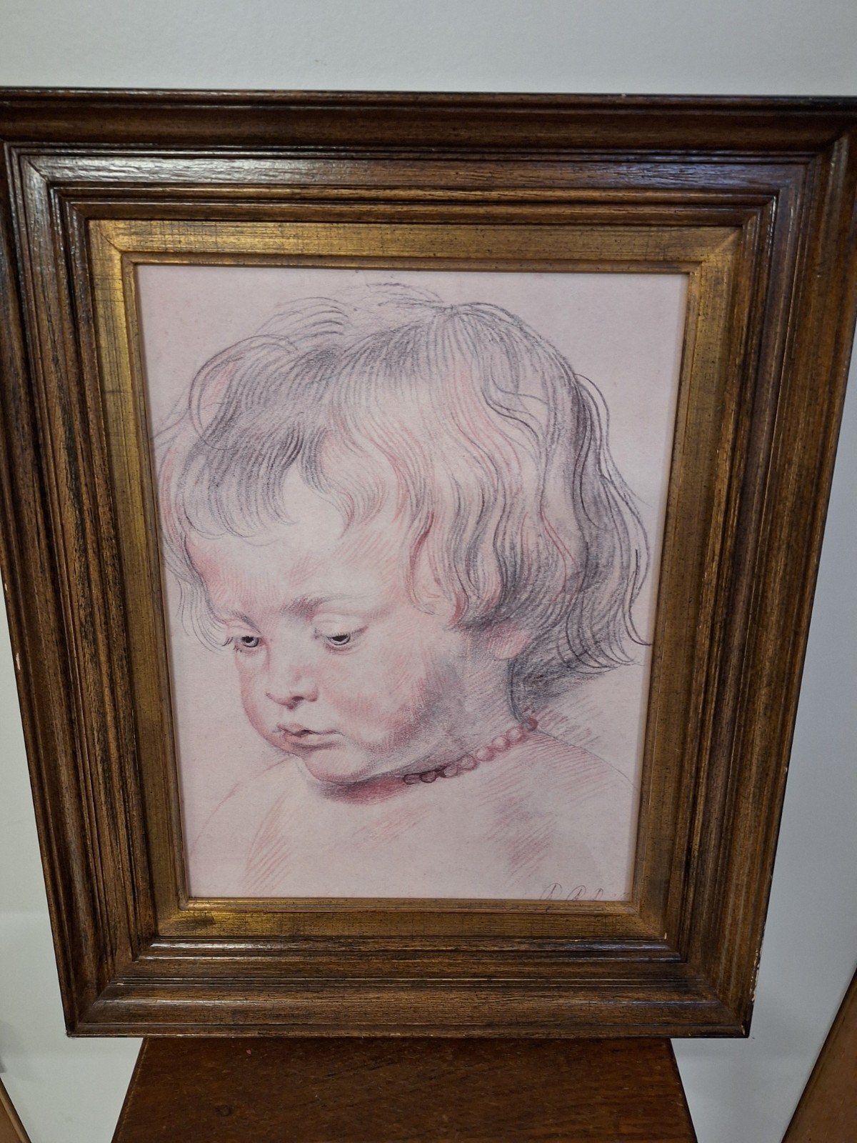 tekening kader 37 x 46 cm, Antiquités & Art, Enlèvement, Dessin
