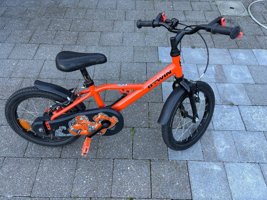 Btwin kinderfiets 16 inch, Ophalen, 16 tot 20 inch, Velgrem, Zo goed als nieuw