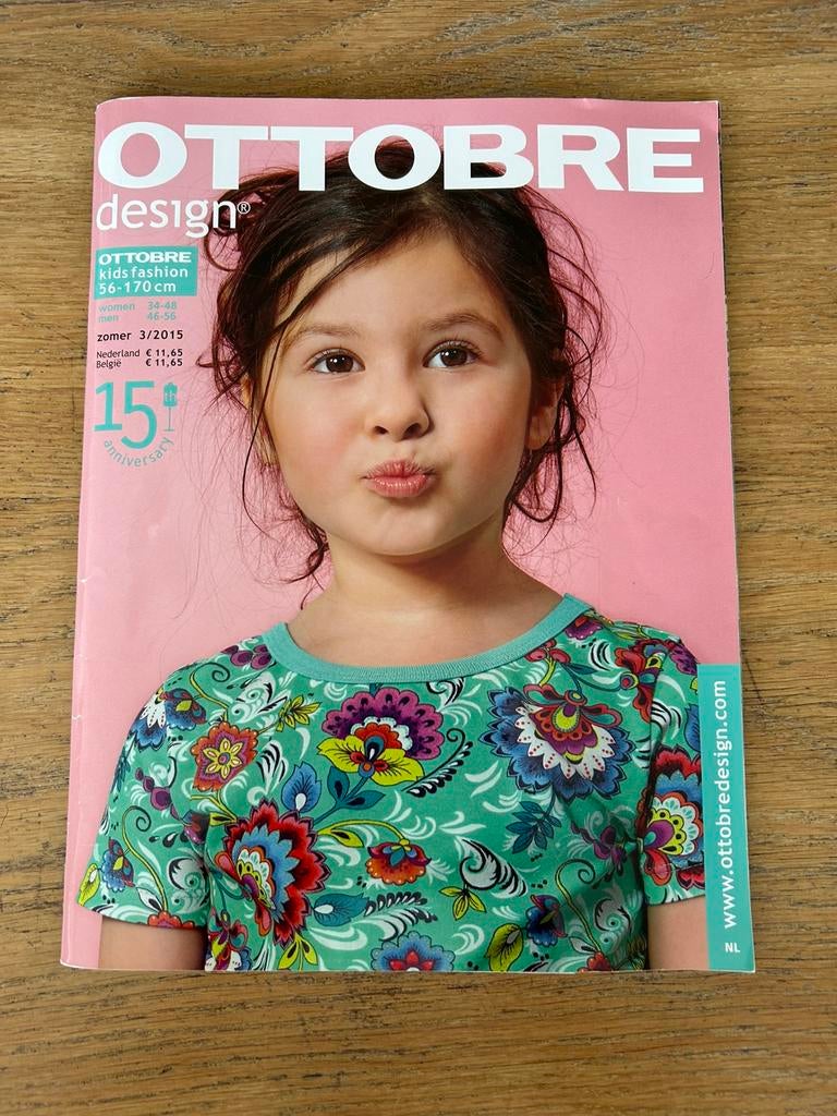 Ottobre Design Kids Fashion 56 -170 cm Zomer 3/2015, Hobby en Vrije tijd, Kledingpatronen, Overige merken, Overige typen, Kind