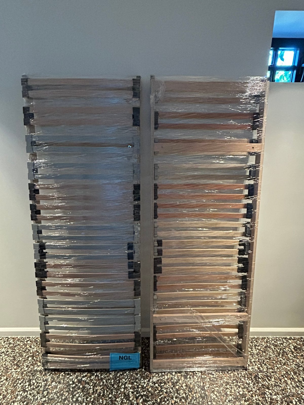 Lattenbodem nieuw 140cm (2x70cm), Huis en Inrichting, Slaapkamer | Matrassen en Bedbodems, Nieuw, Twijfelaar, Bedbodem, 200 cm