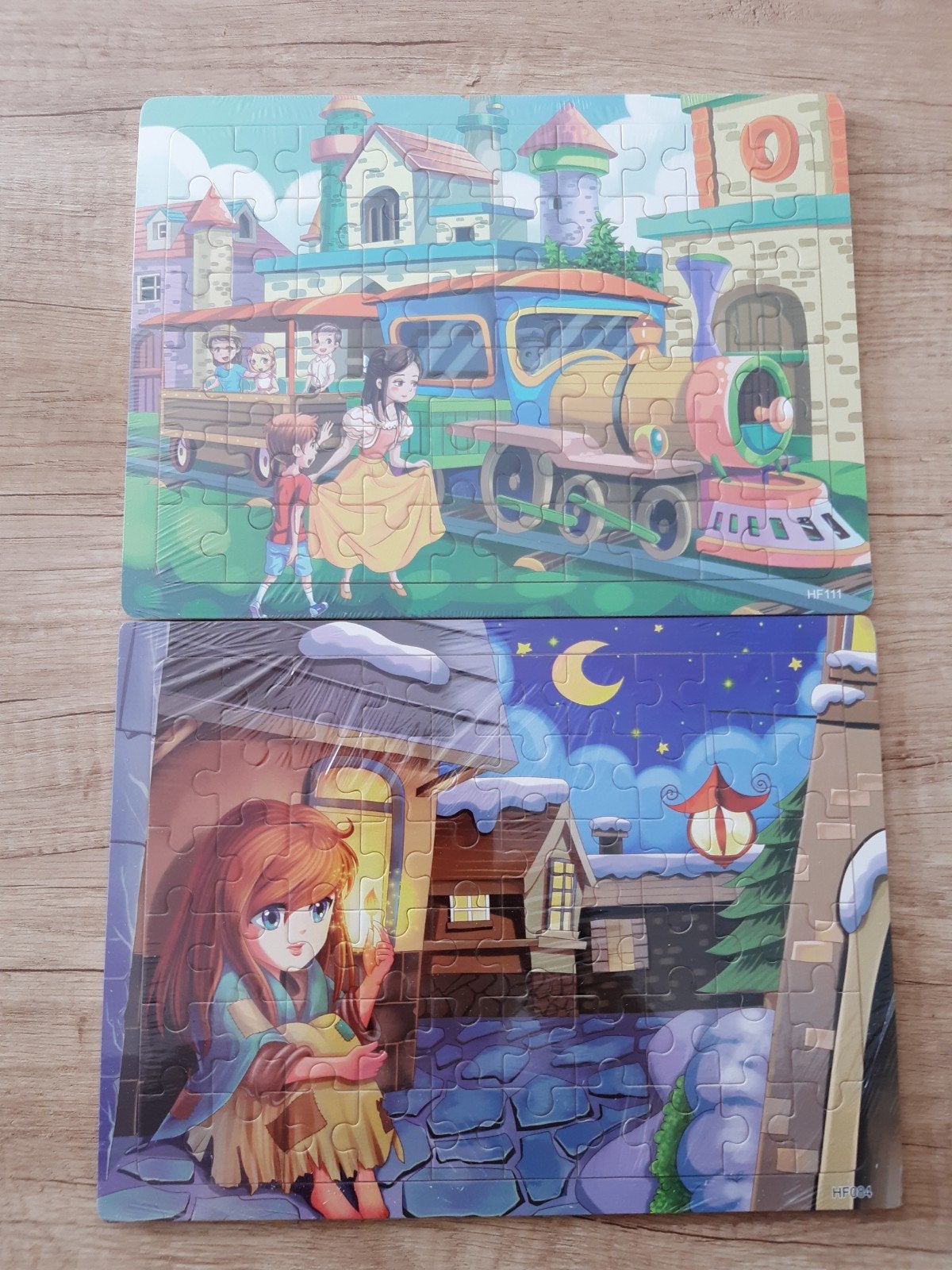2 houten puzzels van 60 stuks, Kinderen en Baby's, Ophalen, Meer dan 50 stukjes, Nieuw, Van hout