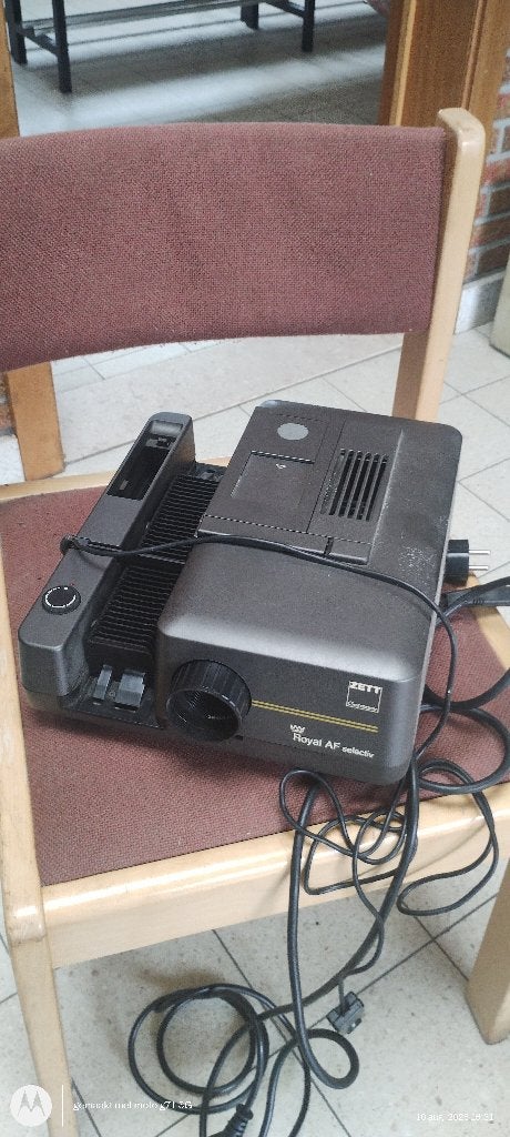 diaprojector, Enlèvement