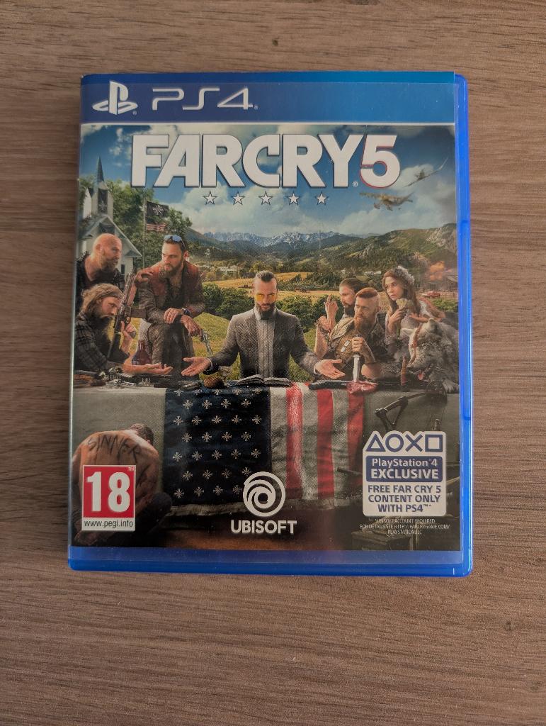 PS4 Farcry 5, Games en Spelcomputers, Games | Sony PlayStation 4, Ophalen, Zo goed als nieuw, Shooter, Eén computer